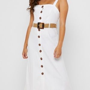 Forever 21 Square Neck Button Down Dress